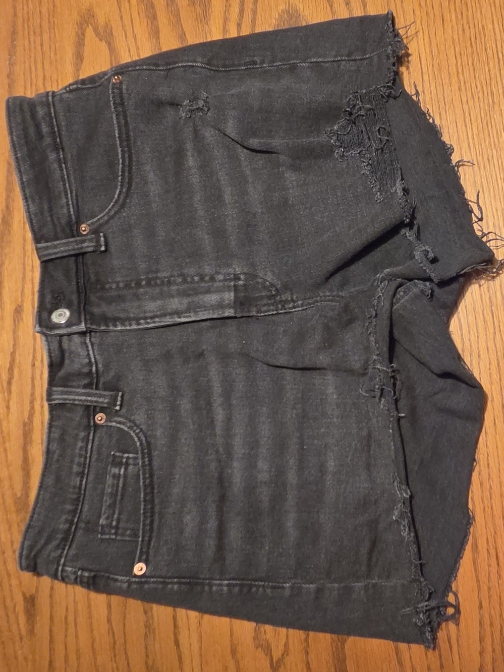 Black Denim Shorts